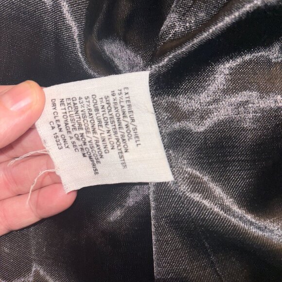 Vintage 80s Collection Elegante Double Breasted Coat 7/8 - Picture 8 of 10